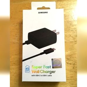 Samsung 45W Super Fast Charger & USB-C Cable